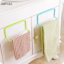 ASFULL Kitchen Cupboard Door Back Style Single Bar Towel Rack Plastic Towel Rack Rag Hanging Multipurpose Utility Kitchen use