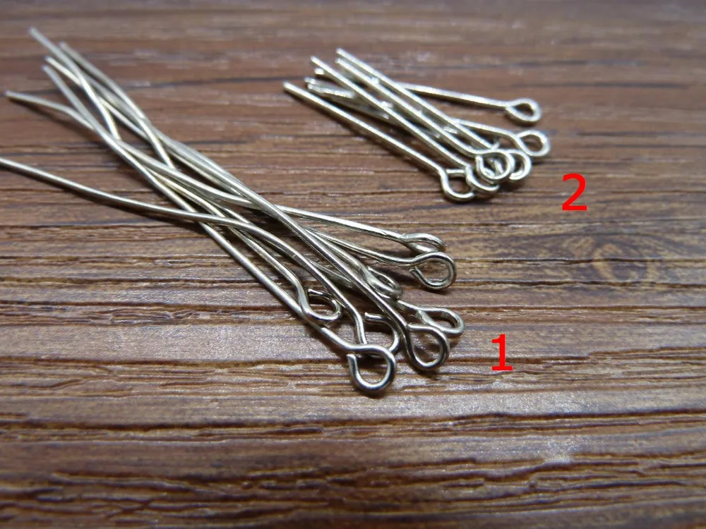 22mm 45mm Eye Head Pin Iron White K color 0.8mm ( 20 guage) Diy jewelry Findings Bead making | Украшения и аксессуары