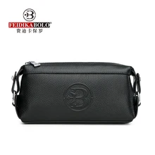 Fashion 2020 Leather Men Wallets Cow Leather Men s Clutch Bags Long Leather Male Purses Black