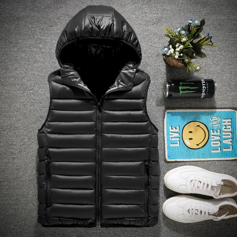 thin sleeveless hoodie