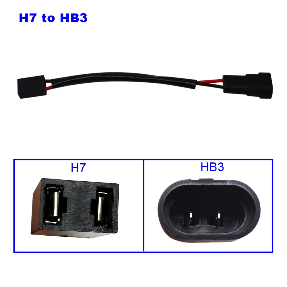 Connector h11 Sockets Male For h7 Wires Car Automobile Adapters h7 to h11 9005 9006 Car Styling Headlight Accessories