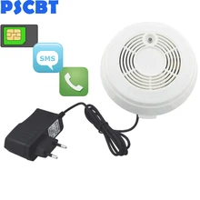 PSCBT SMS Smoke Sensor GSM Fire Alarm Sensor Smoke Detector GSM SIM Card Message Call Number Fire Detector