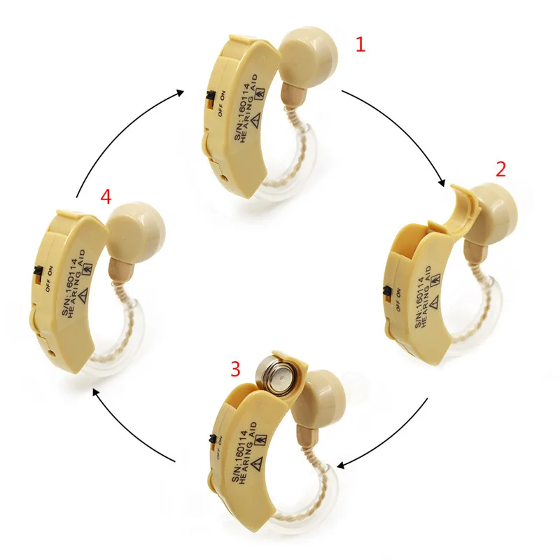 XM-909E Small Hear Aid Convenient Voice Sound Amplifier Hearing Aids Behind the Ear XM-909E Small Hear Aid Convenient Voice Sound Amplifier Hearing Aids Behind the Ear