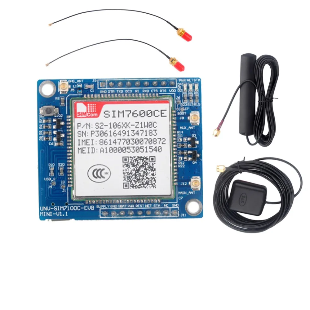 RCmall SIM7600CE 4G модуль макетная плата для Arduino Raspberry Pi 5-18 в Android Linux Windows GSM/GPRS/EDGE900/1800 МГц