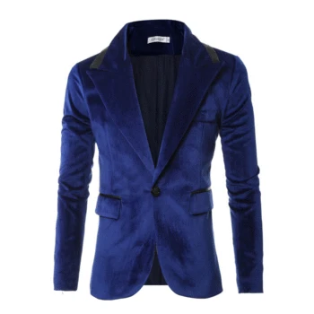 

Mens velvet fashion blazers slim fit blazer spring autumn outwear coat business comfortable casual Suit dropshipping hot sale