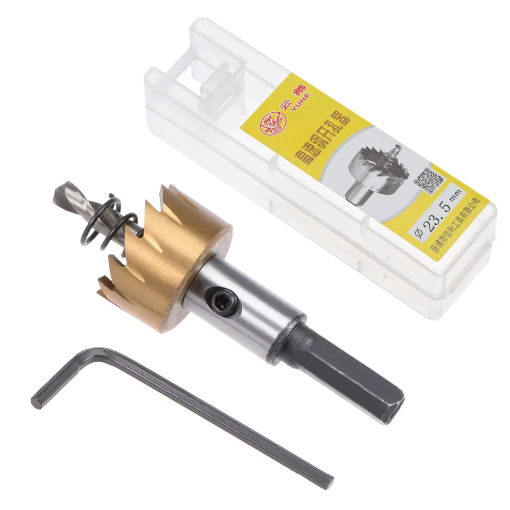 

Uxcell High Quality DIY 23.5/20/22/16/19/25/21mm Cutting Dia. HSS High Speed Steel Drill Bit Hole Saw Cutter for Metal Alloy