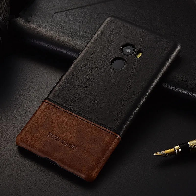 

Timecat brand thin retro genuine leather case For xiaomi mi mix 2 back cover phone cases and covers vintage shell fitted bumper