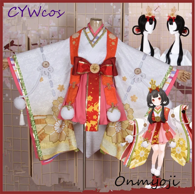Игра Onmyoji Золотая рыбка Косплей Костюм MOBA костюмы НОВОГОДНЯЯ одежда на Хэллоуин