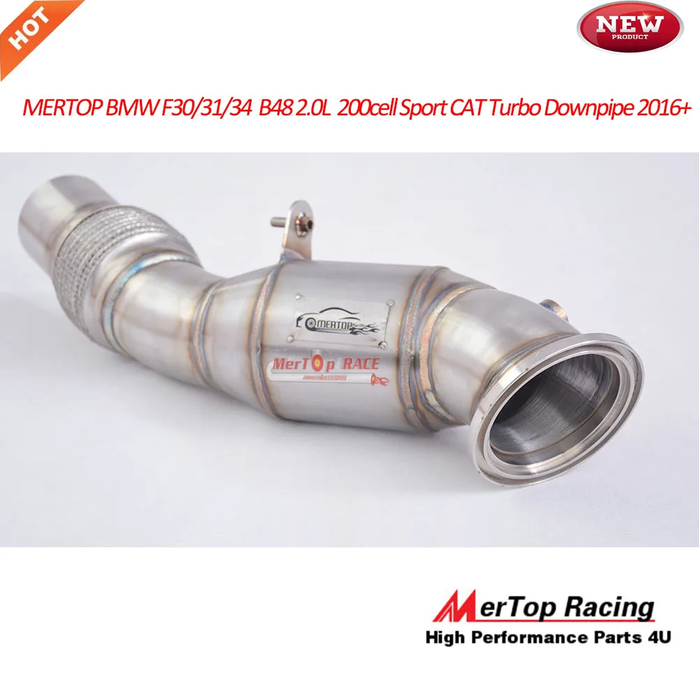 MERTOP гонки 3,5 ''F30/31/34 B48 230i 320i 330e 330i F32/F33/F36 430i 2.0L 200 сотовый телефон Спорт кошка Turbo водосточная труба+ 25 hp