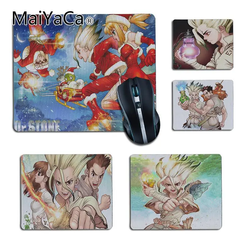 MaiYaCa dr stone, игровой коврик для ноутбука, коврик для мыши, аниме, ноутбук, нескользящий коврик, аксессуары для геймеров, игровой коврик для мыши, рождественский подарок, сюрприз