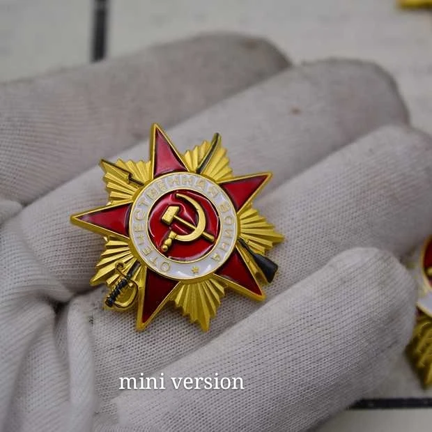 Высокое качество, мини версия Второй мировой войны WW2 CCCP орден патриотической войны, значок, медаль, брошь