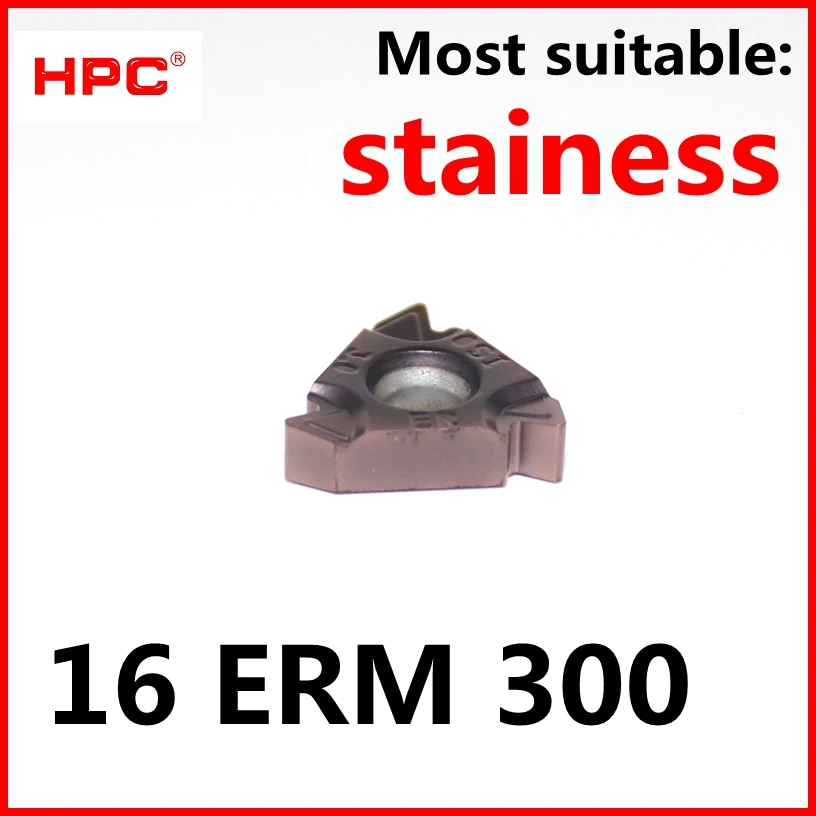 

10 pcs of 16ERM300 ISO CNC most suitable for stainess cutting tools tungsten carbide thread inserts , lathe ,CNC machine