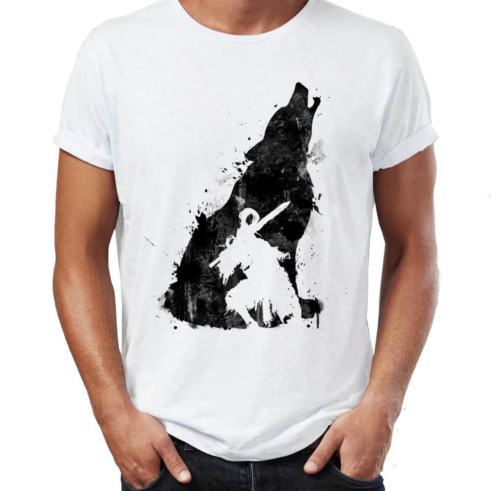 

Men's T Shirt Sif the Great Wolf Artorias Dark Souls Badass Artsy Tee