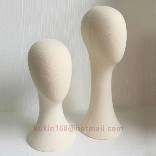 

Mannequin head used for hats and scarves display, Fabric covered head models
