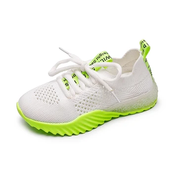 

Children's Sports Net Shoes 2019 Summer New Girls Breathable Knit Mesh Boys and Girls Running Shoes Hollow Kids Sneakers