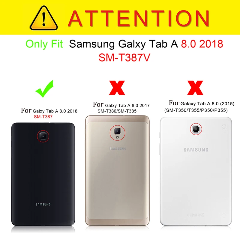 Чехол для Samsung Galaxy Tab A2 8 0 2017 ультра тонкий умный чехол A 2018 SM T387 T387V планшета|Чехлы