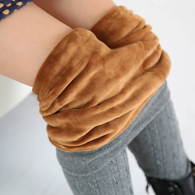 

2017 New Fashion Kids Pants Thick Warm Slim Velvet Children Leggings Girls Winter Baby Pant Leggings Kids Clothes Pantalon Fille