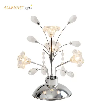 

Modern LED flower table lamp decoration bandelion model crystal family series for bedroom livingroom