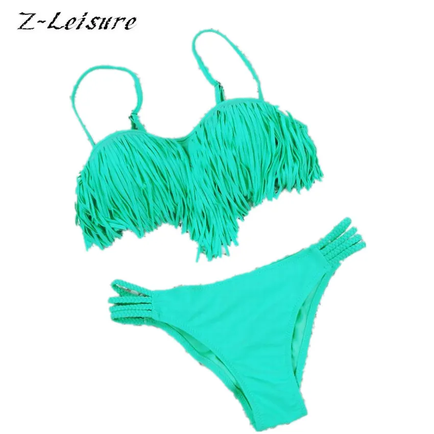 Sexy Fringe Bikini Tassel Swimsuit 2017 Swimwear Maillot de Bain