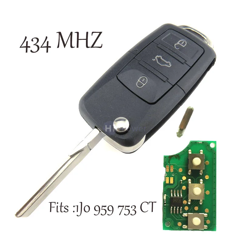 Car key Case for Volkswagen VW polo passat b5 golf 4 5 6 jetta mk6 tiguan