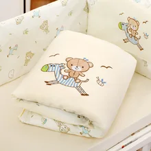 Комплект постельного белья для малышей набор постельных принадлежностей для малышей jogo de cama комплект bebe органайзер для детской кроватки Набор для детской кроватки bett organizador cuna bebe 9 шт./компл