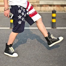 Размера плюс M-XXXL 6XL 5XL хип-хоп мужские брюки с национальным флагом повседневные капри персонализированные до колен большие шорты