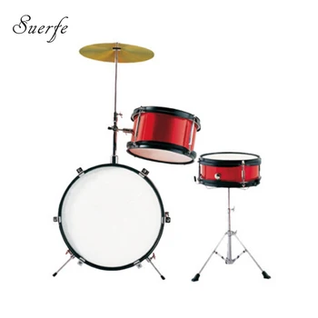 

SUERTE 3pcs Children Drum Set 12" Size Red Color Drum Set Polyester Drumhead Percussion Instrumentos Musicais Profissionais
