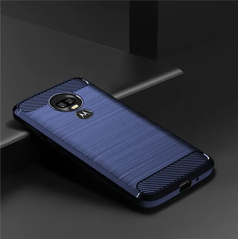Carbon Fiber Silicone Bumper Soft Phone Case – Sleek Design Back Cover