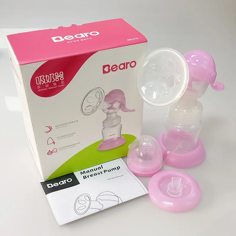 BEARO Manual Breast Pump Powerful Nipple Suction Baby Feeding Breast Milk BPA Free PP Material with Original Box BEARO Manual Breast Pump Powerful Nipple Suction Baby Feeding Breast Milk BPA Free PP Material with Original Box