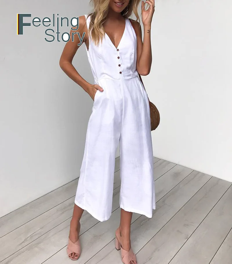 

black white jumpsuit elegant for women 2019 deep V-neck strapless Vest Conjoined Famale Trousers Elegance formal jumpsuits