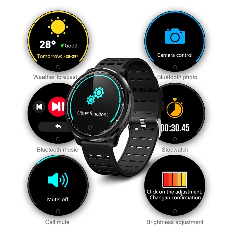 P71 Smart Watch Men Women Heart Rate Blood Pressure Monitor Sport Activity Sleep Tracker Fitness Sm