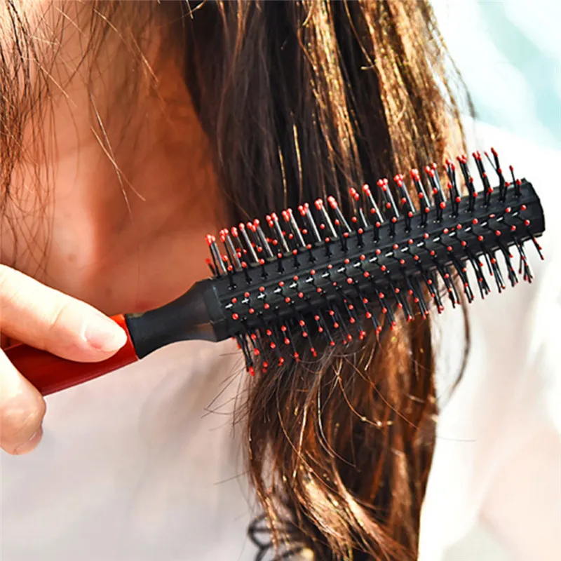 professional Roll Brush Round Hair Comb Wavy Curly Styling Care Curling Beauty salon& home use Comb hair brush escova de cabelo