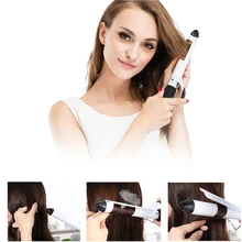 Профессиональный салон керамическое покрытие бигуди 200-450 дисплей Плойка для волос утюжок волос качели груша палка электрический бигуди Ролик Hai