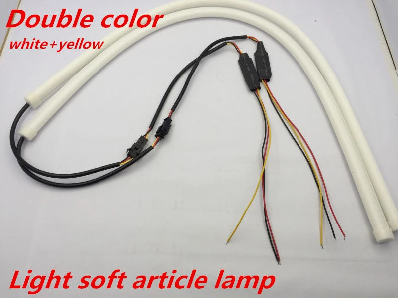2pcs 60cm Led Flexible Car Styling Daytime Running Light Soft Article Lamp Tube Tears Strip Automobiles Waterproof Lamp Strip Led Flexible Tube Stripwaterproof Strip Aliexpress