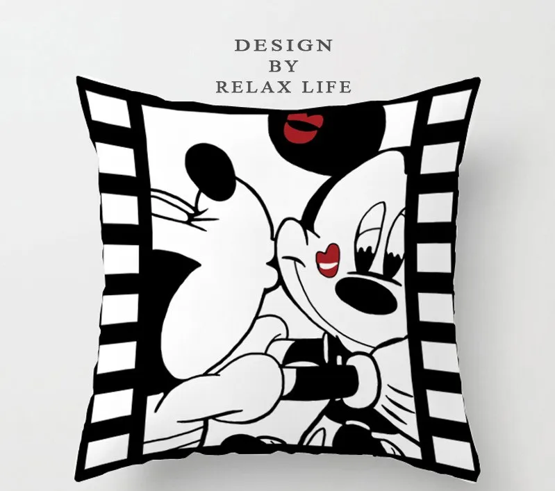 A 45X45Cm Unstuffed Подушка с Микки Маусом coussin minnie cojines del Mickey cuscino minnie mickey oreiller cute - Цвет: A 45X45Cm Unstuffed