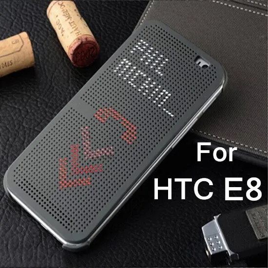 Для HTC One E8 Dot Bag Smart Auto Sleep Wake Up View Shell мягкий силиконовый флип-чехол противоударный
