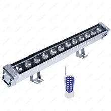 9W/12W/18W/24W/36W/48W Outdoor LED RGB Wall Wash Light Flood Washer Lamp Remote Control DMX512 Stainless Steel Bridge Garden ip65 ce good quality high power 36w rgb led wall washer rgb led wash light 12 3w rgb 3in1 24vdc ds t21a 36w rgb 50cm pc