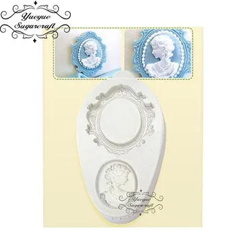 

Yueyue Sugarcraft Frame Silicone mold fondant mold cake decorating tools chocolate