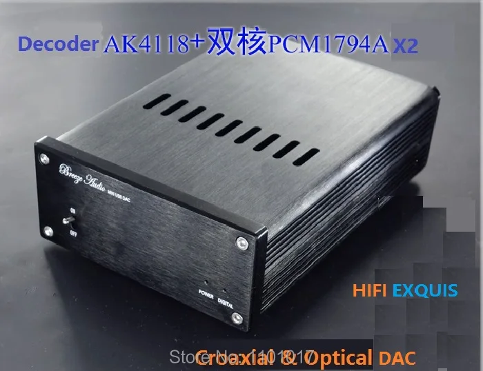 Weiliang Breeze Audio Duo PCM1794 коаксиальный и SPDIFD DAC HIFI EXQUIS цифровой аналоговый преобразователь WBA-1794 декодер