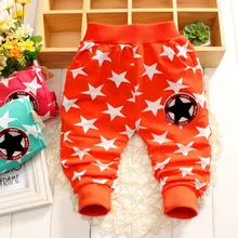 Детские штаны весенне-осенние Хлопковые Штаны с рисунком пентаграммы для мальчиков и девочек 0-3 лет