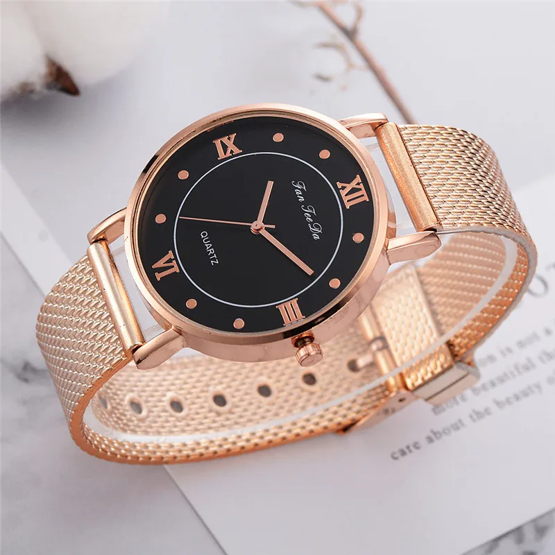 Geneva Men's Quartz Wristwatches Stainless Steel Strap Vintage Watches