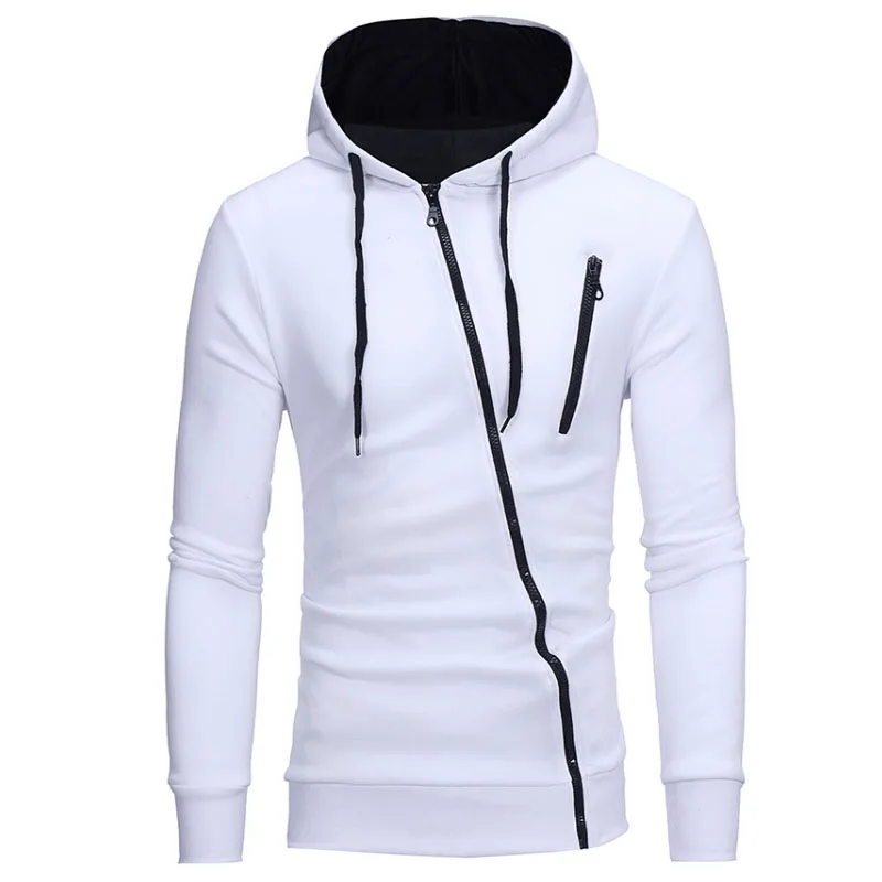 

New Hoodies Men 2018 Brand Male Hoodie Sweatershirt Side Oblique Pull Sweatshirt Men Hoodies Slim Tracksuit Large Size M-3XL