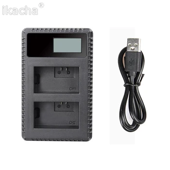 

BP-511 BP 511 BP-511A LCD Dual USB Camera Battery Charger for Canon 50D 40D 30D D60 D30 5D BP511 BP511A