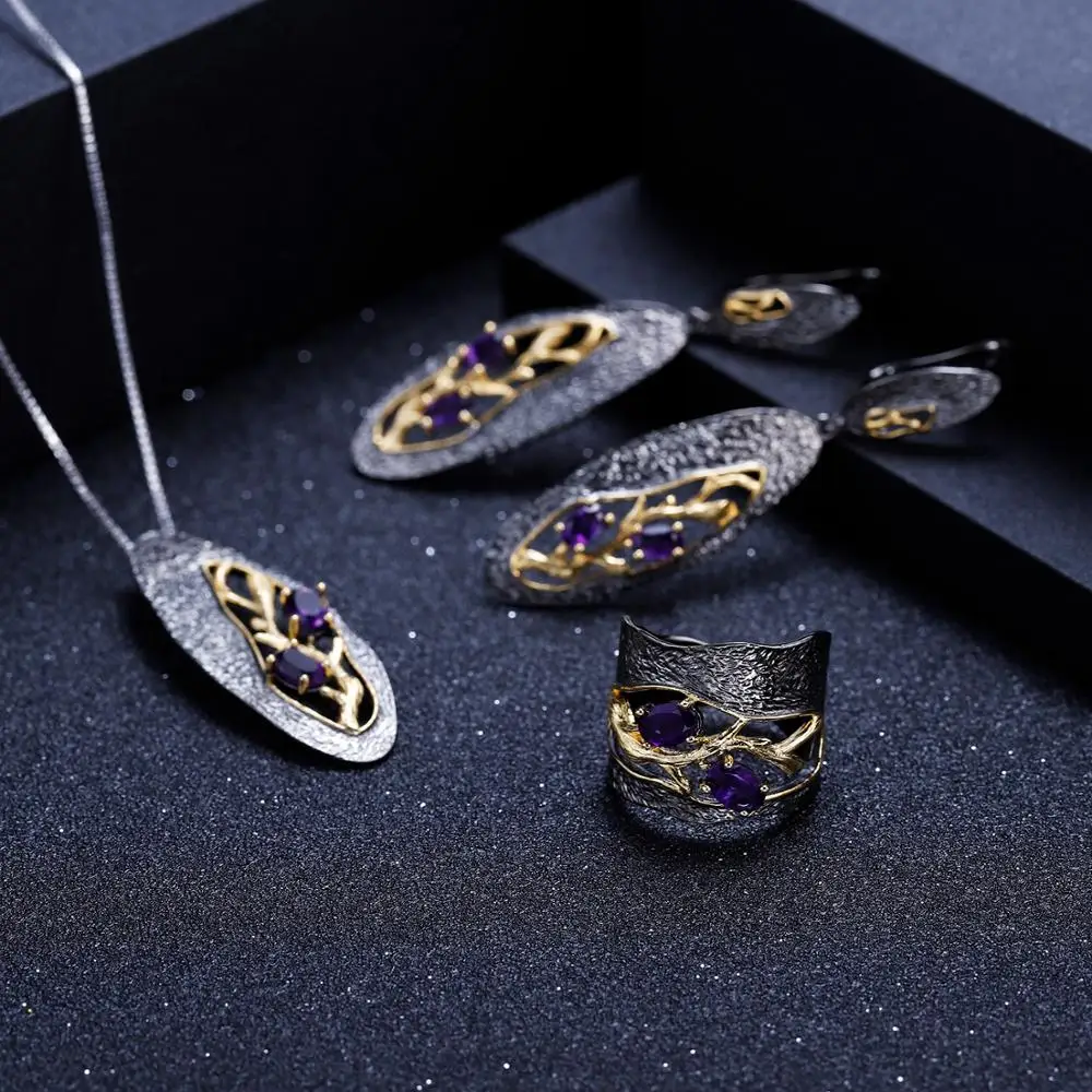 Gem балетки 1.2Ct натуральный гранатовый родолит утверждающий кулон 925 пробы серебро
