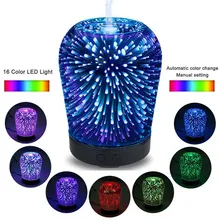 12W 100 240V 100ml 3D Light Essential Oil Aroma Diffuser Ultra quiet Portable Ultrasonic Humidifier Aromatherapy