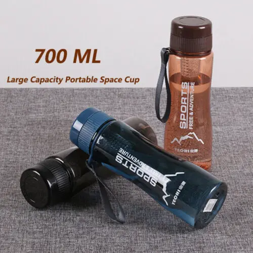 

Spots Portable 700ml Outdoor Clear Plastic Sport Travel Drinking Water Bottle Leak-Proof Cycling Travel Cup