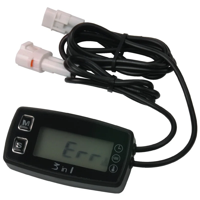 1PCS Green Digital Display Tach//Hour Meter Gauge Waterproof for Motocross ATV