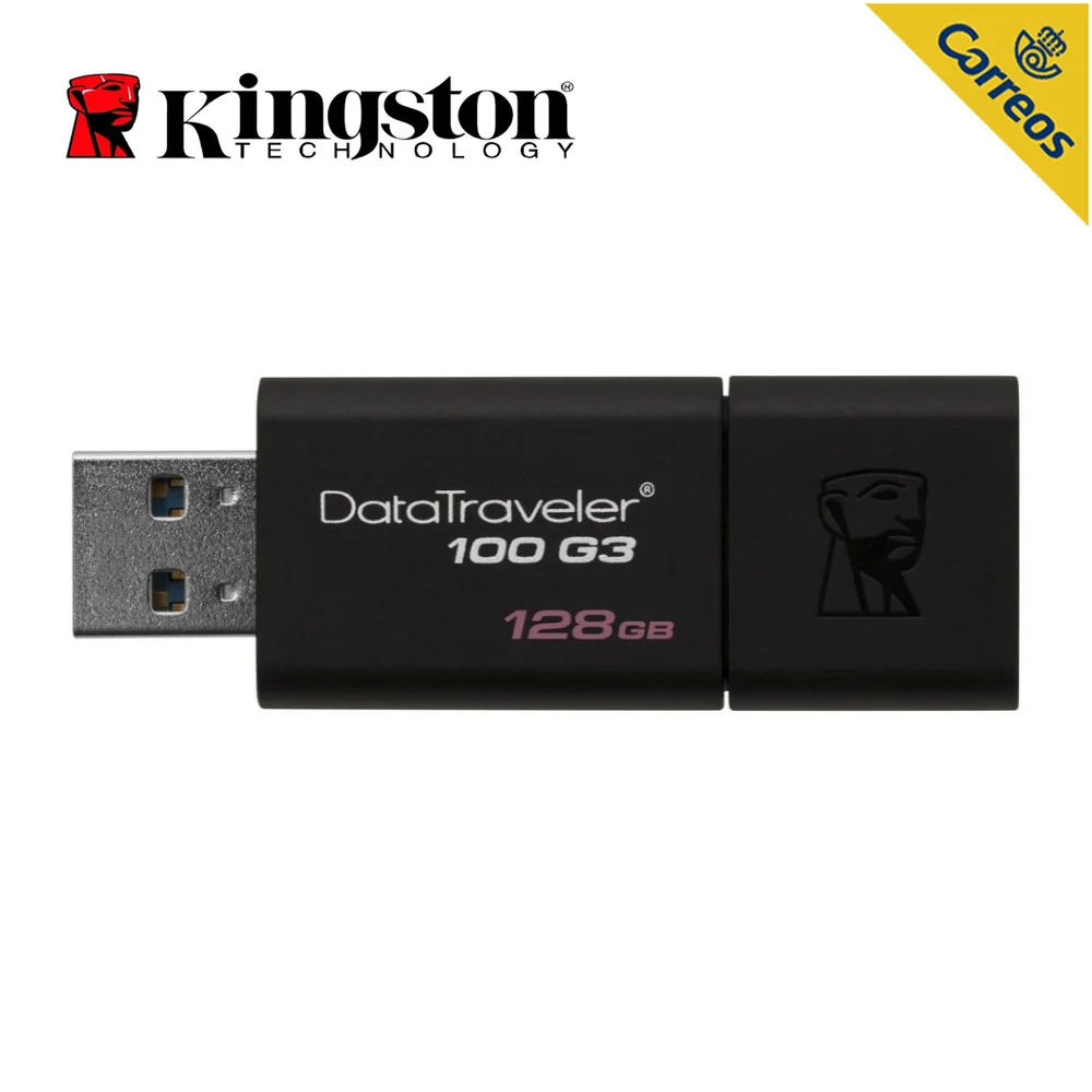 Оригинальный kingston флэш-диск 128 GB USB 3,0 флеш-накопитель 100 МБ/с. Технология DataTraveler 100 G3 флэш-Драйверы USB для портативных ПК