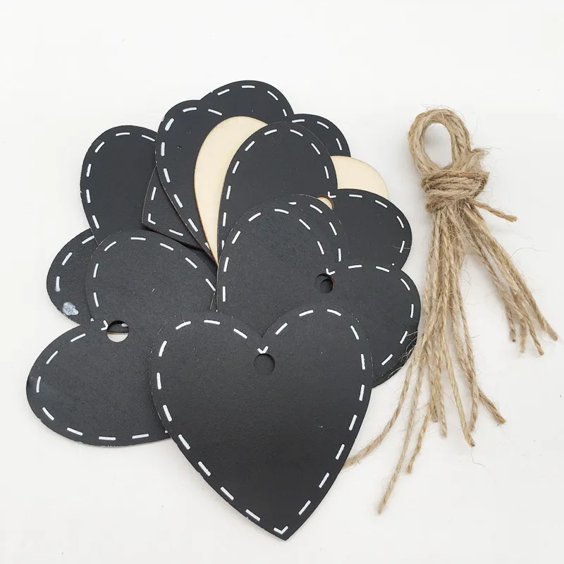 10PCS Wooden Blackboard Price Display Board Erasable Notice Message Chalkboard Figurines Miniatures | Дом и сад