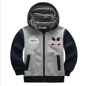

Fashion Baby Boys Kids' Thick Coat Tops Warm Hoodies Jacket Sweater Outwear Pullover 2-7Y High Quality Kid's Jacket Outerwear